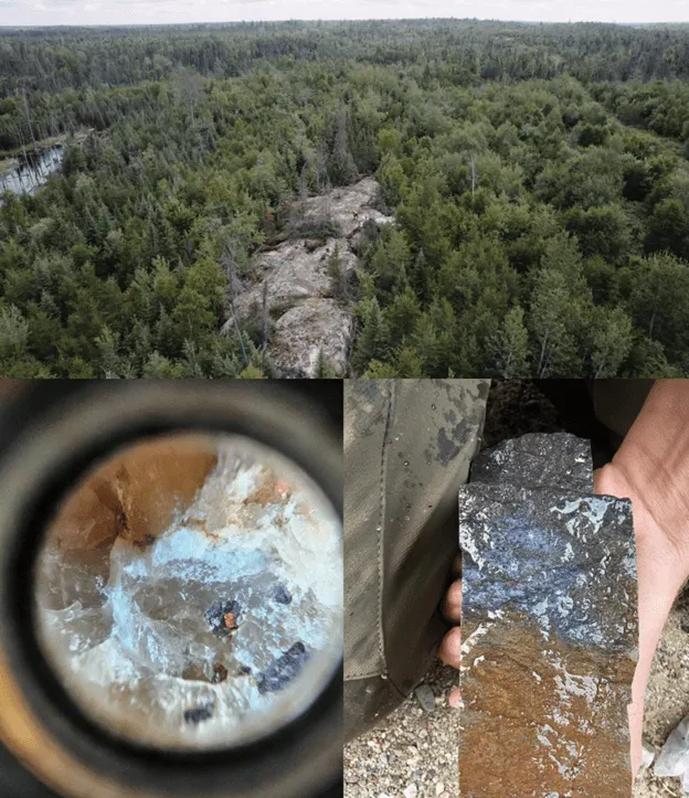 Aerial view of Usha Resources' lithium mining area